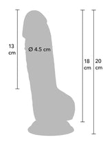 Dildo realist din PVC 18 cm