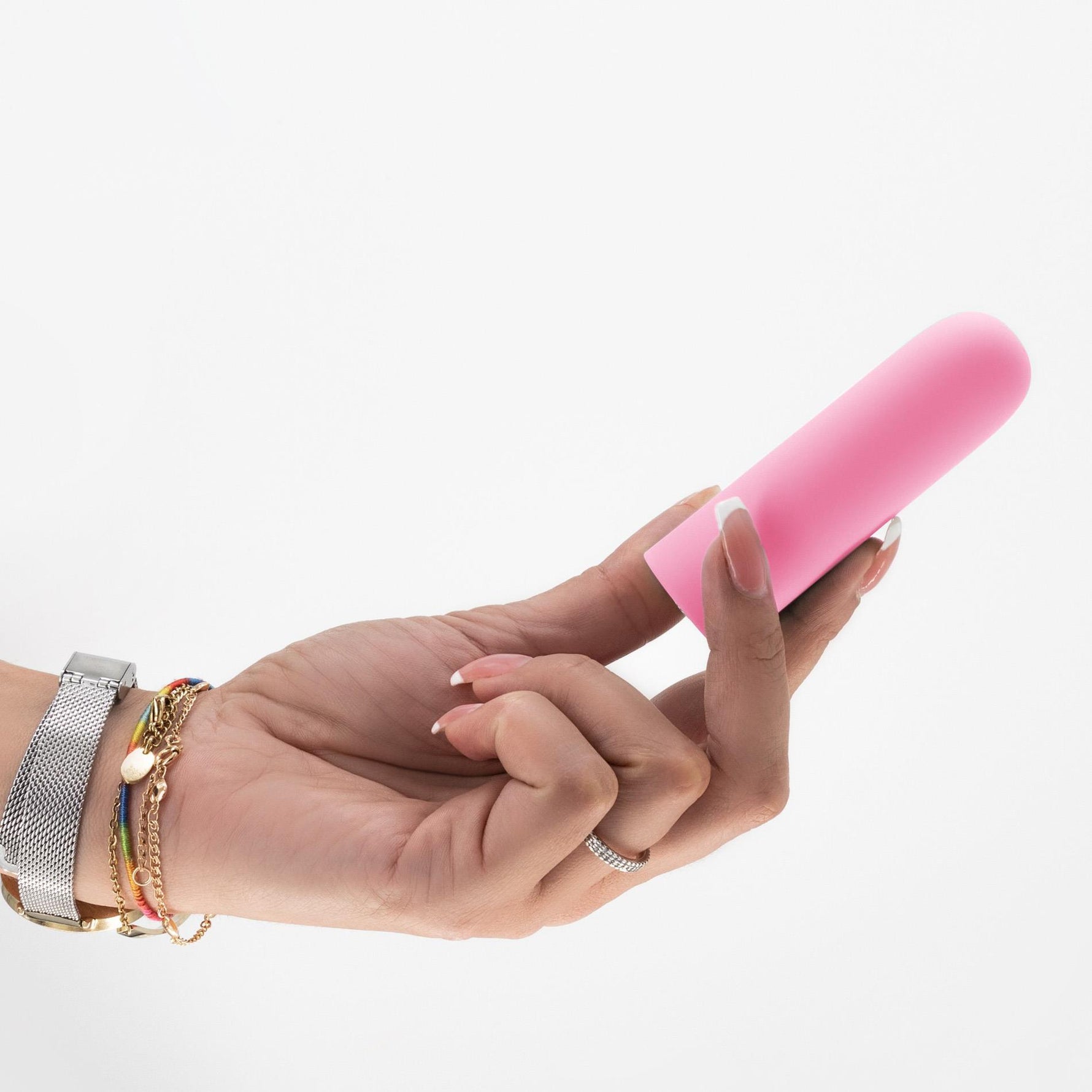Vibrator Quackers Crushious Mini roz cu USB 8,6 cm