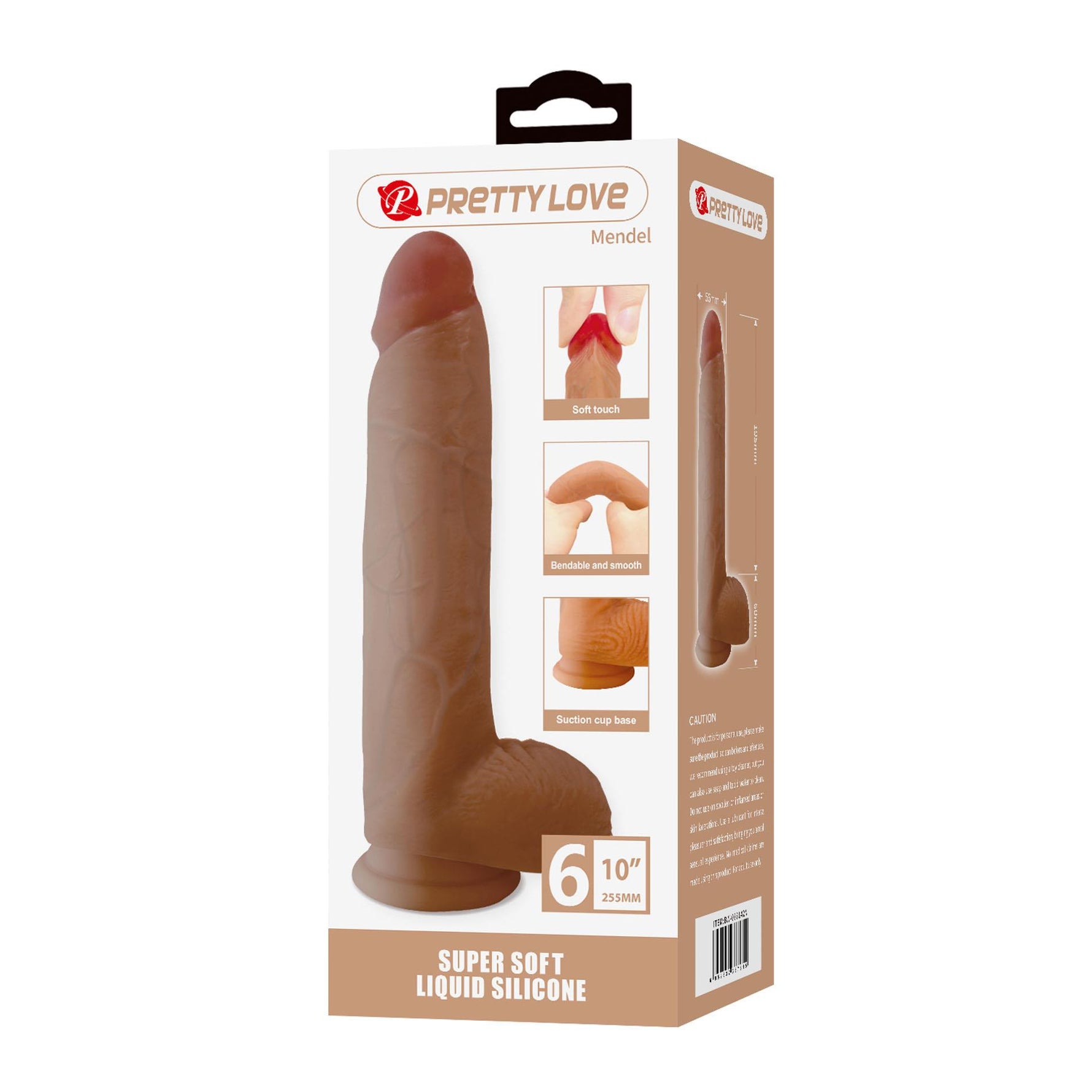 Dildo realist din silicon Pretty Love Mendel soft 25 cm