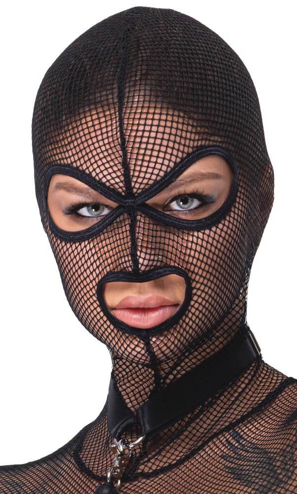 Set extravagant de plasă Bad Kitty negru L