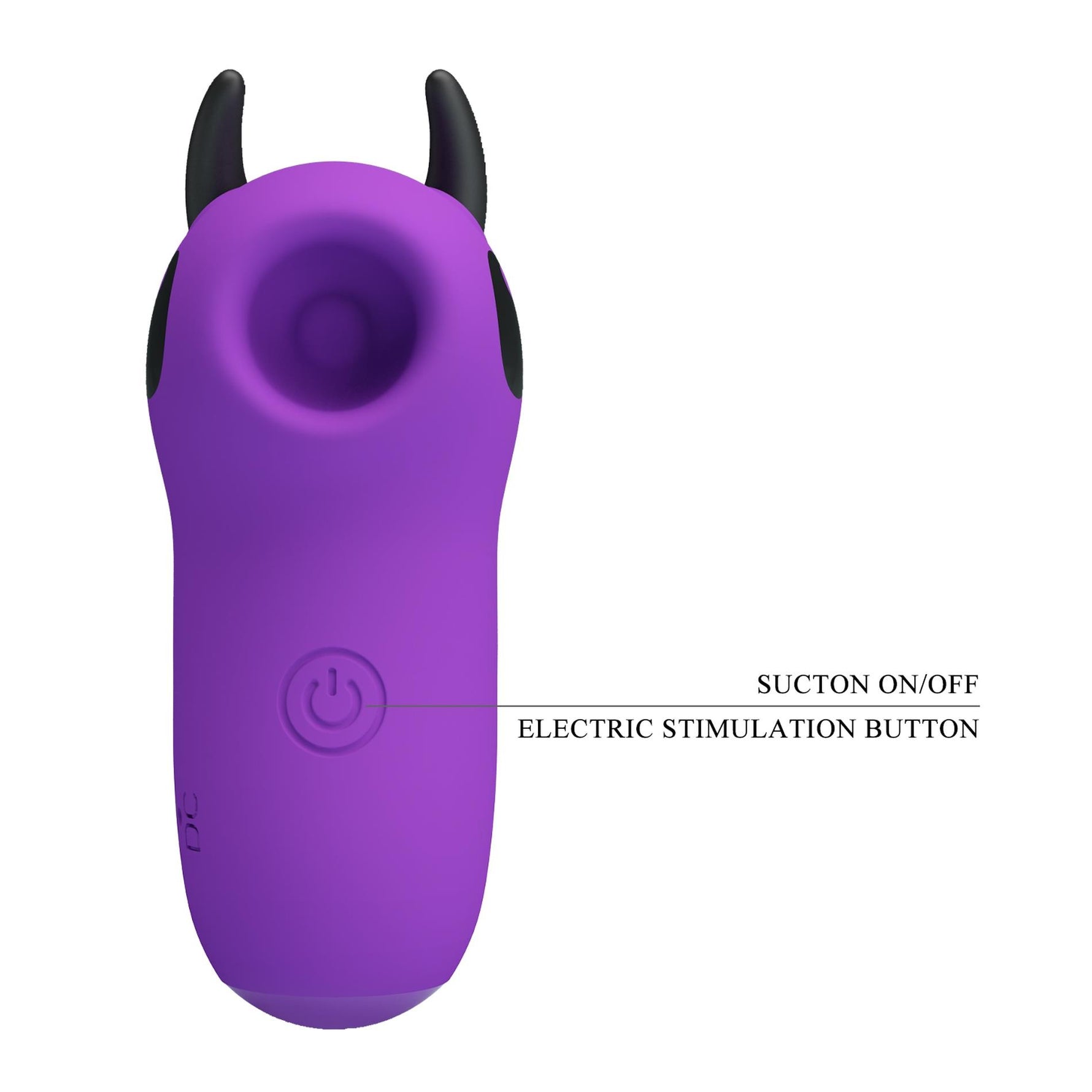 Stimulator clitoridian Pretty Love Magic Devil din silicon, reîncărcabil, E-stim