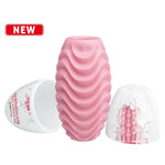 Masturbator Pretty Love Pink cu două fețe, în formă de ou