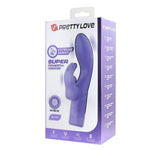 Vibrator Pretty Love Elivia din silicon cu formă de iepuraș, cu 10 funcții, punct G, USB