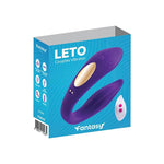 Vibrator Leto Fantasy din silicon cu telecomandă USB 8 cm