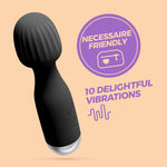 Vibrator mini Crushious Wanderlust, cu USB, negru, 15 cm