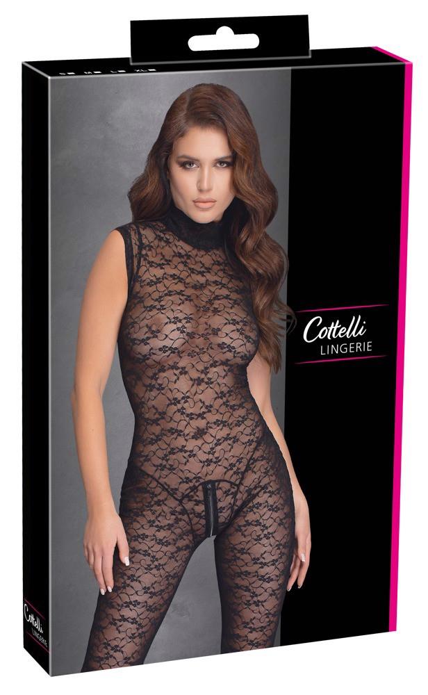 Body din dantelă Cottelli LINGERIE cu fermoar, mărimea M