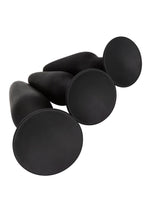Set de dopuri anale Colt din silicon negru