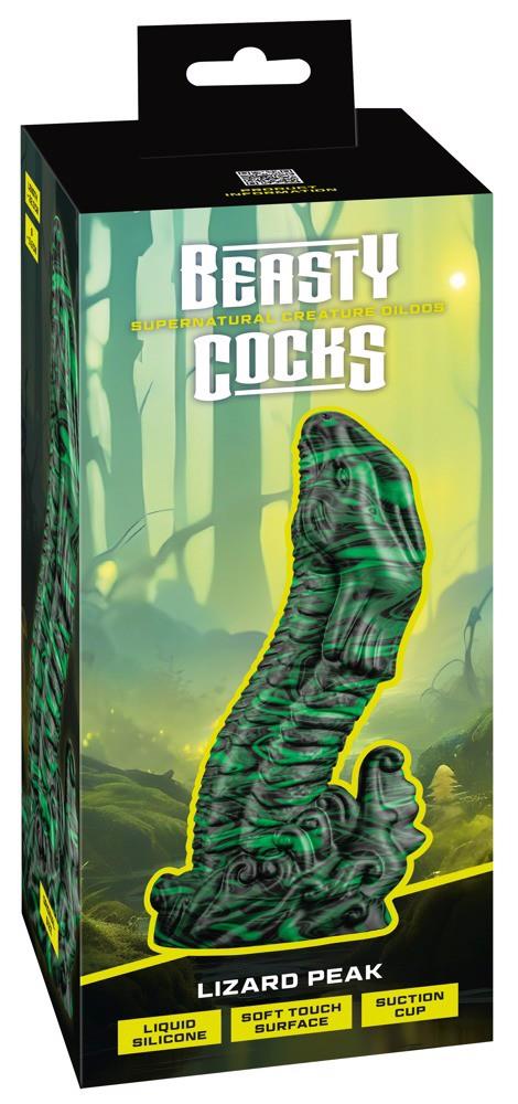 Dildo din silicon Beasty Cocks Lizard Peak 22 cm