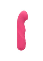Vibrator Pixies Curvy din silicon, roz, USB, 10,75 cm