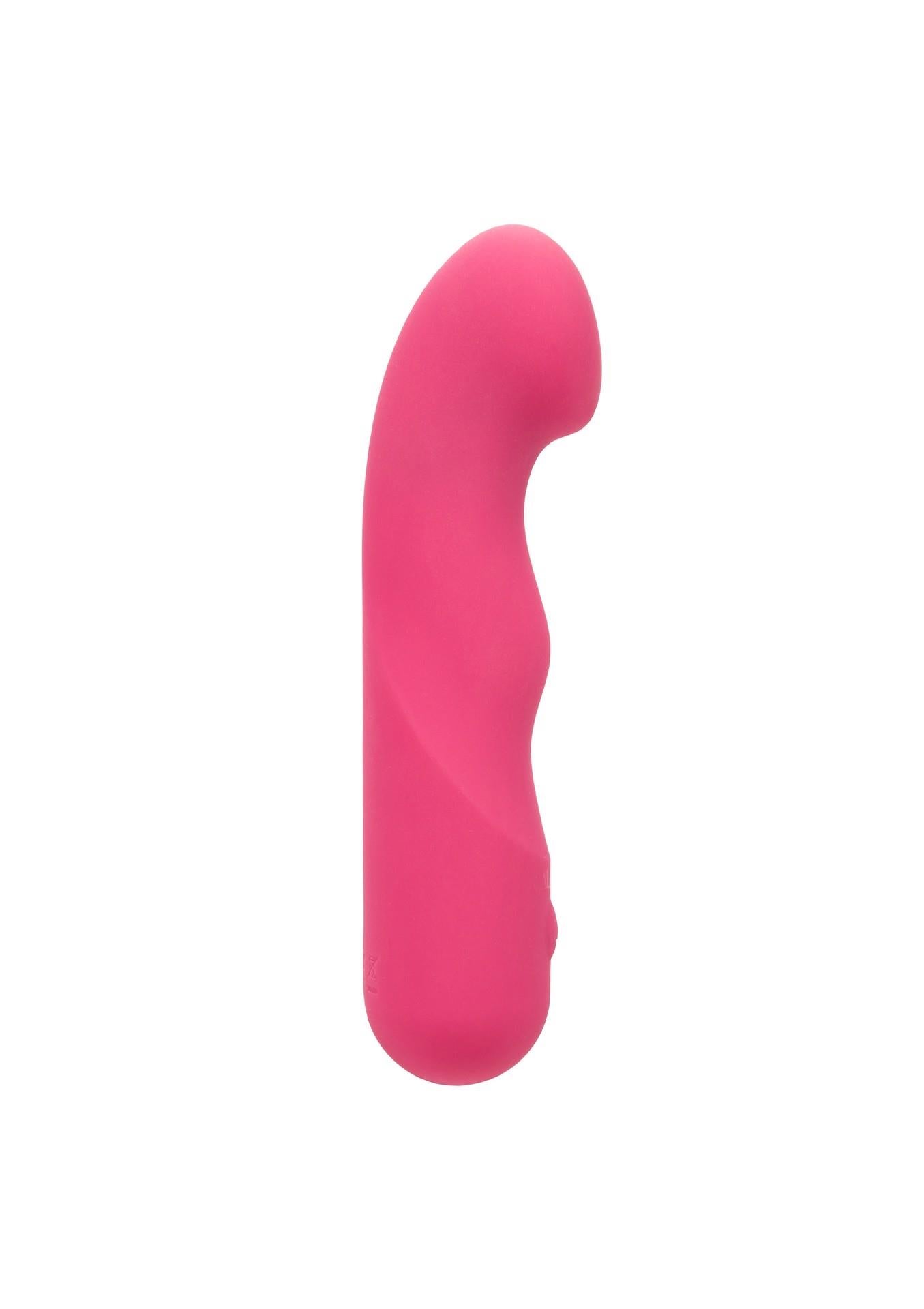 Vibrator Pixies Curvy din silicon, roz, USB, 10,75 cm