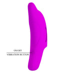 Vibrator pentru deget Pretty Love Delphini din silicon, 10 funcții
