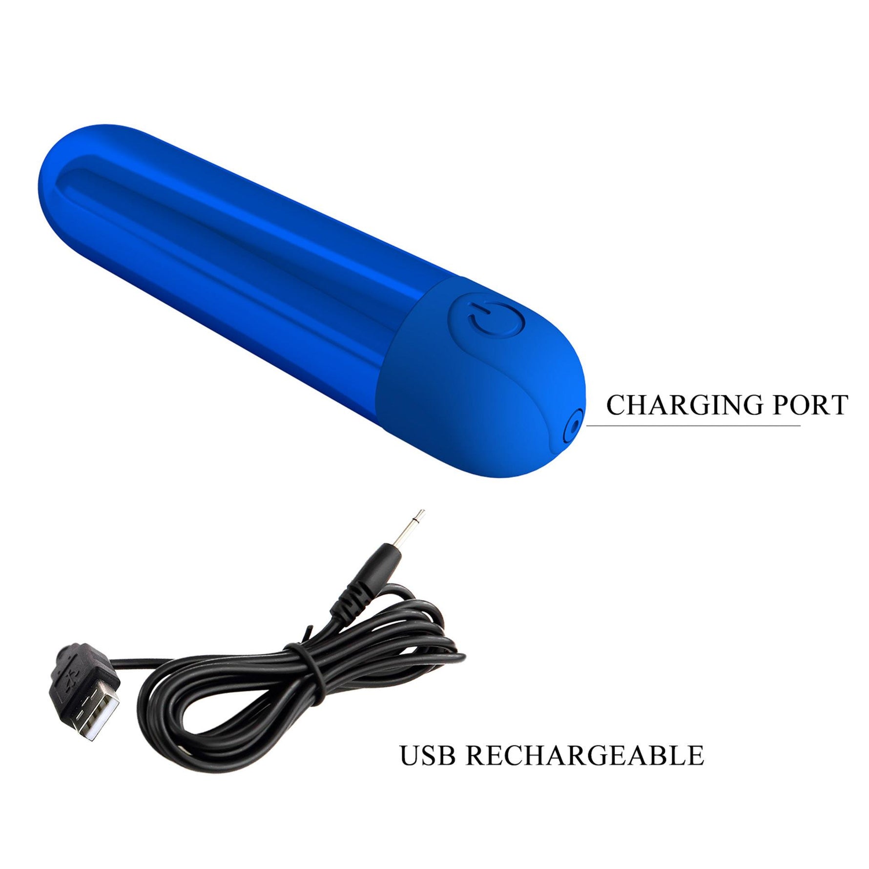 Vibrator Pretty Love Kiwi Mini Bullet Albastru
