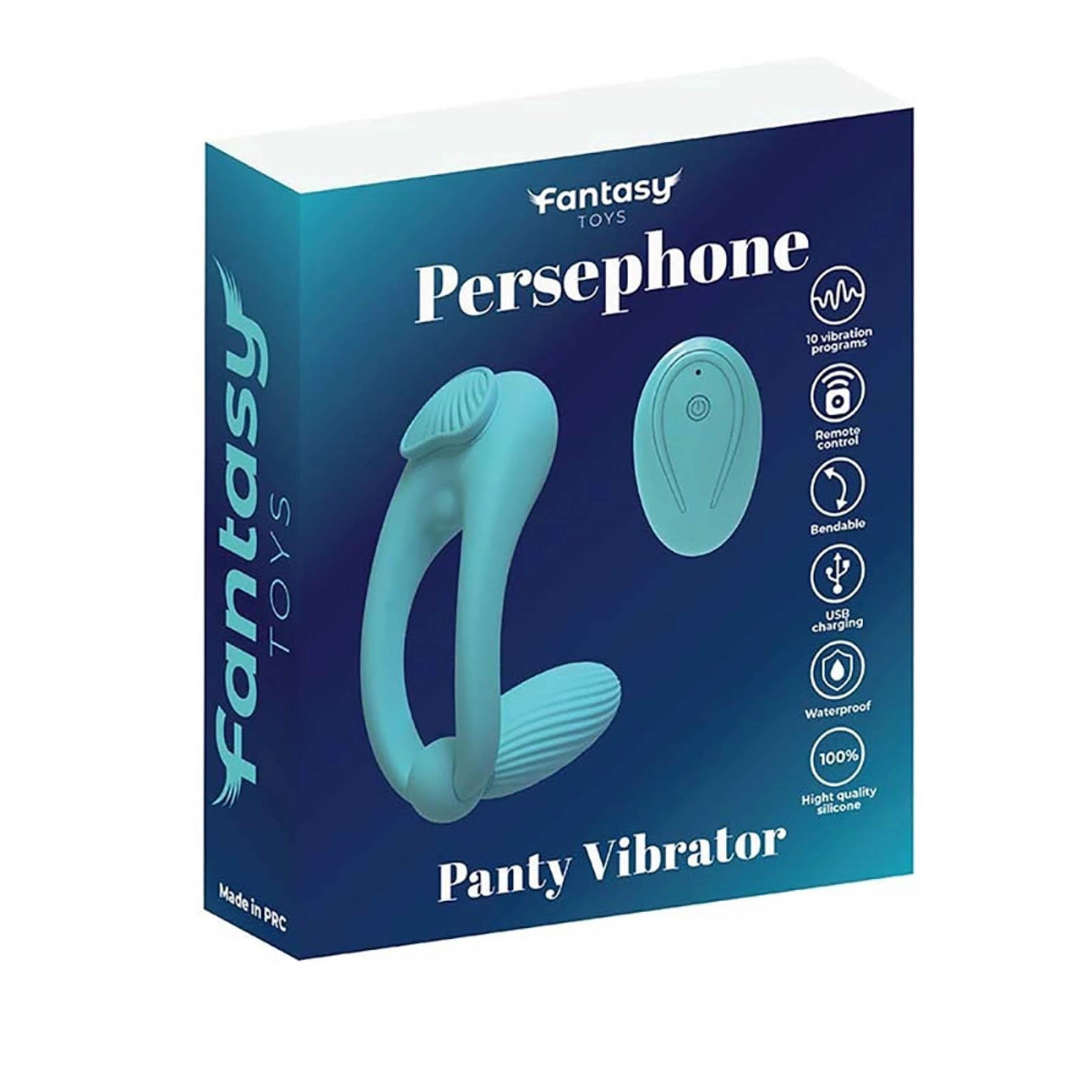 Vibrator din silicon Persephone pentru chiloți cu telecomandă USB Fantasy