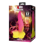 Dildo din silicon cu caneluri Power Monsters Flamebeast 22,5 cm