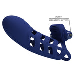 Pretty Love Extensor de penis vibrant din silicon cu 10 funcții