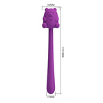 Stimulator clitoridian din silicon Pretty Love Cute Bear, cu 7 vibrații, USB