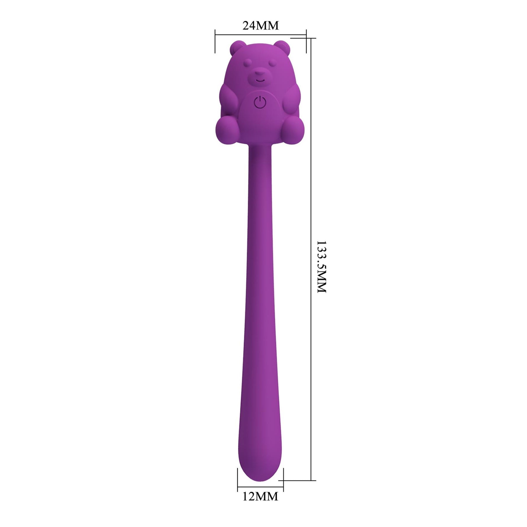 Stimulator clitoridian din silicon Pretty Love Cute Bear, cu 7 vibrații, USB
