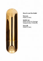 Vibrator mini USB Be Good Tonight Gold cu 10 moduri