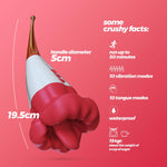 Stimulator dublu din silicon Crushious Jagger 19,5 cm