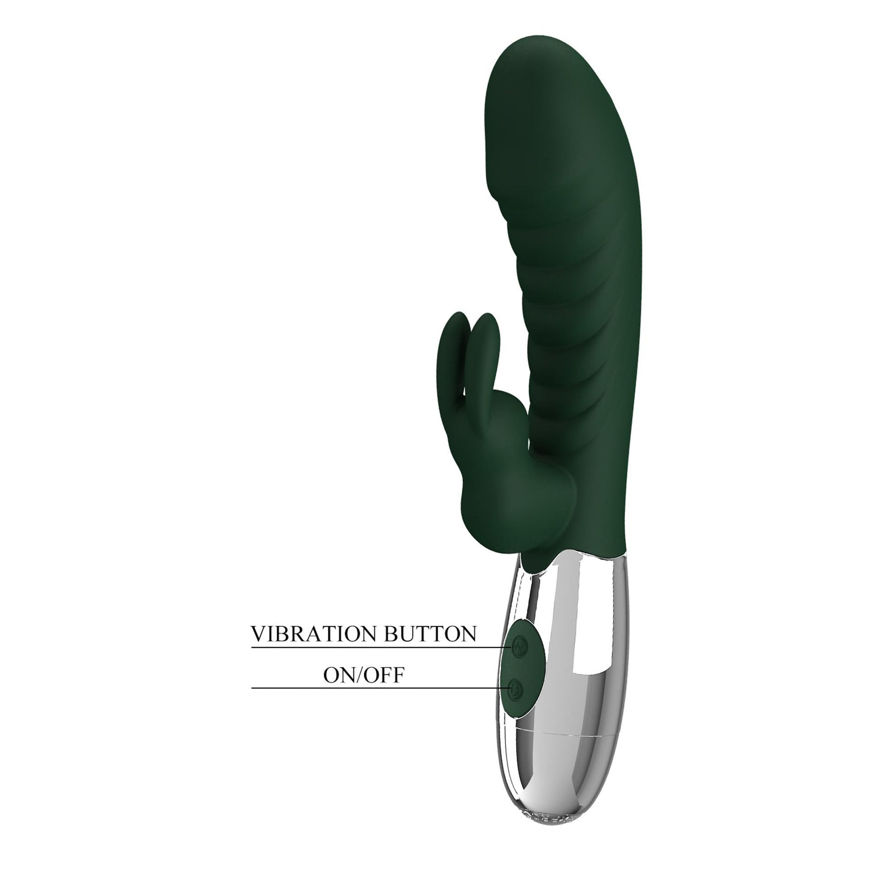 Vibrator Pretty Love Bunny cu motor dublu, silicon, USB