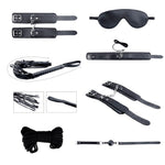 Set BDSM Secret Desires Alive, Negru, 8 Piese
