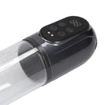 Pompă automată de penis impermeabilă și masturbator Gun Metal
