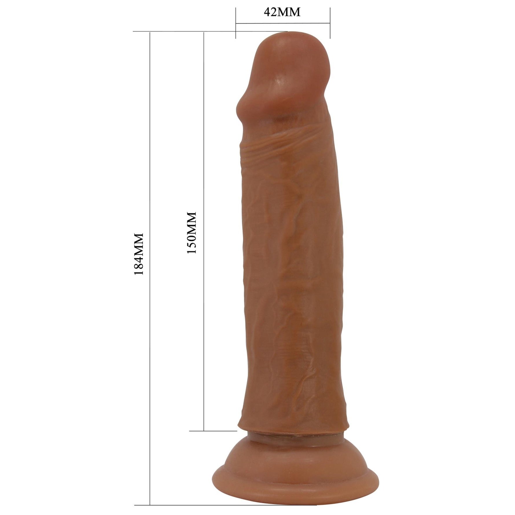 Dildo realist cu alunecare Pretty Love Quentin 18 cm
