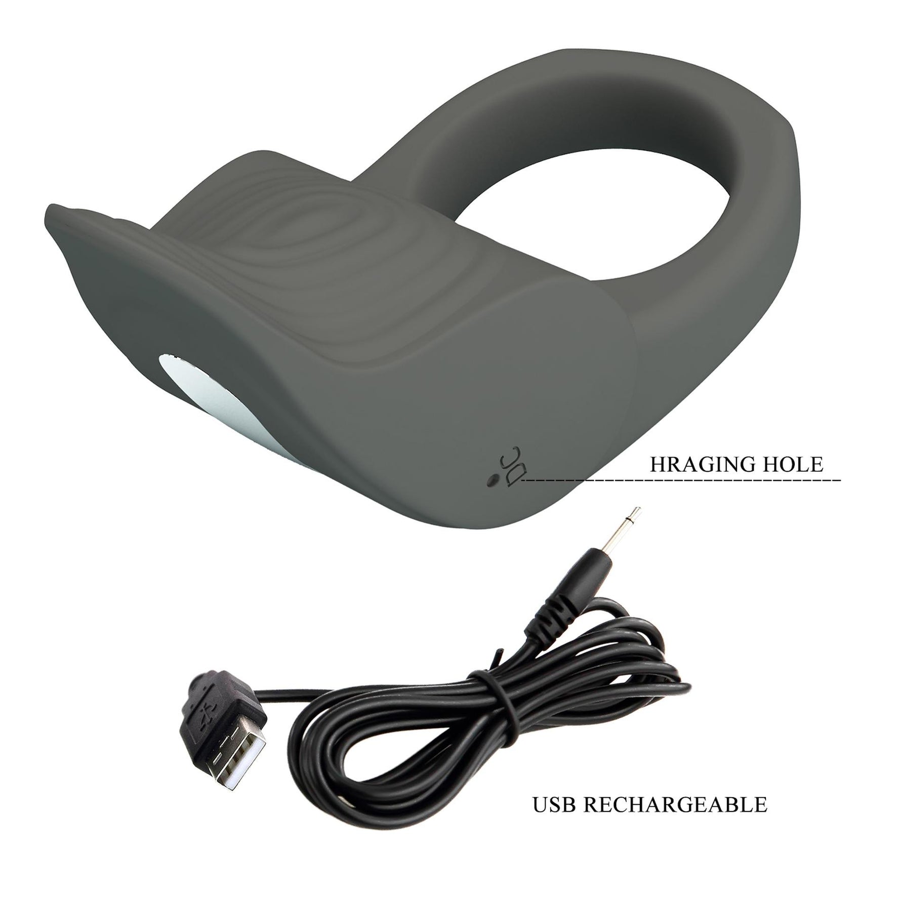 Inel vibrant din silicon Pretty Love Master cu 10 funcții