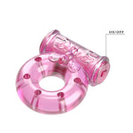 Inel vibrant pentru penis Baile cu fluture, roz