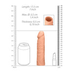 Proteză de penis RealRock TPE 17 cm