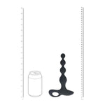 Dop anal vibrant din silicon Levelz, negru, 20 cm