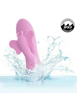 Vibrator Calexotics Aura Dual Flutter Bunny roz USB 11.5cm