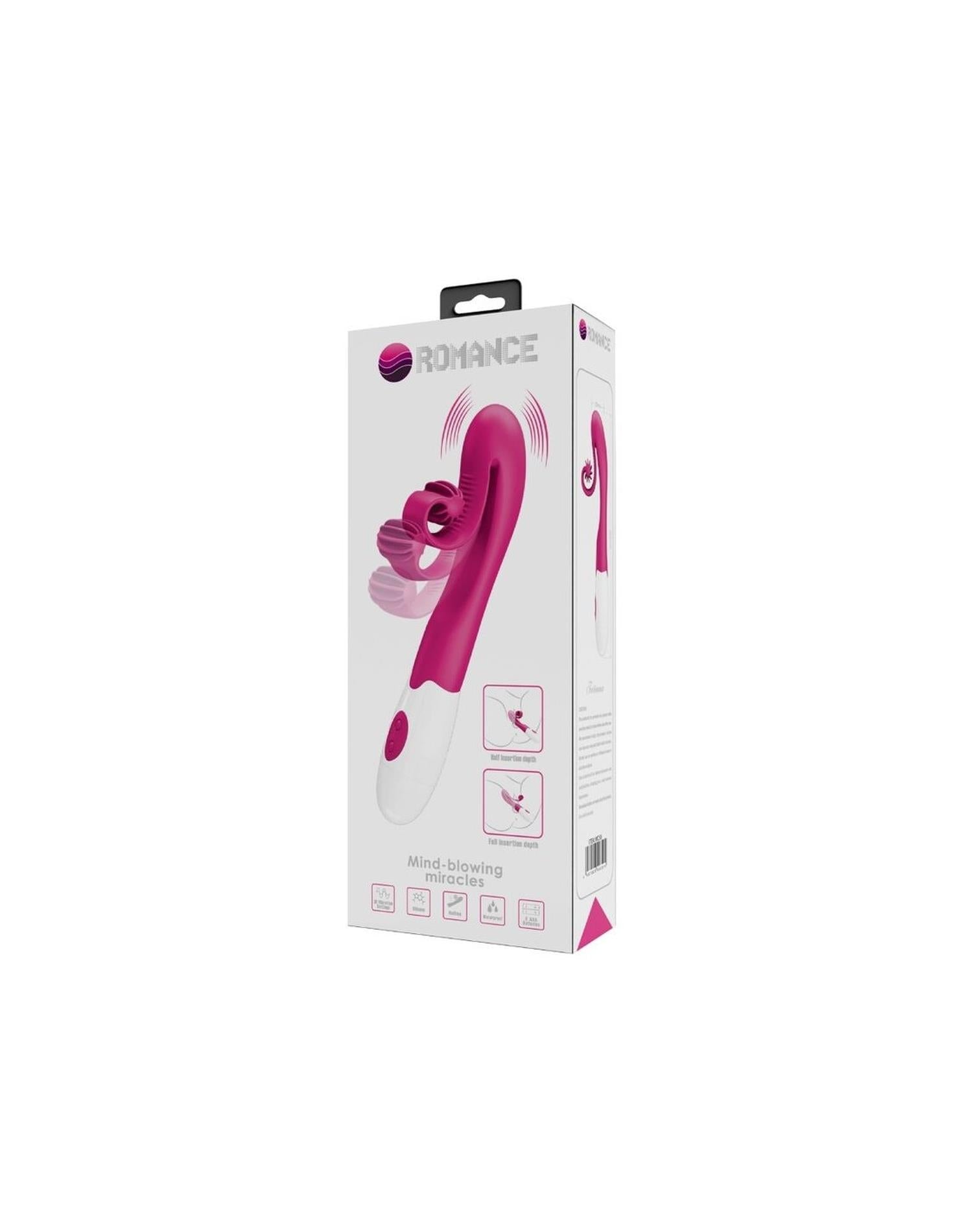 Stimulator Clitoridian din Silicon Pretty Love Romance Roz, 30 Vibrații