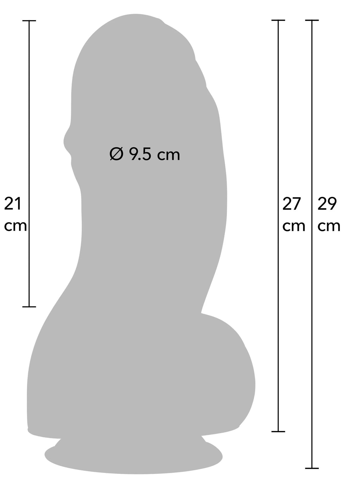 Dildo Fat Boys Hidden Desire din PVC, 27 cm