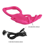 Stimulator clitoridian din silicon Pretty Love Aethon cu aplicație USB 15,5 cm