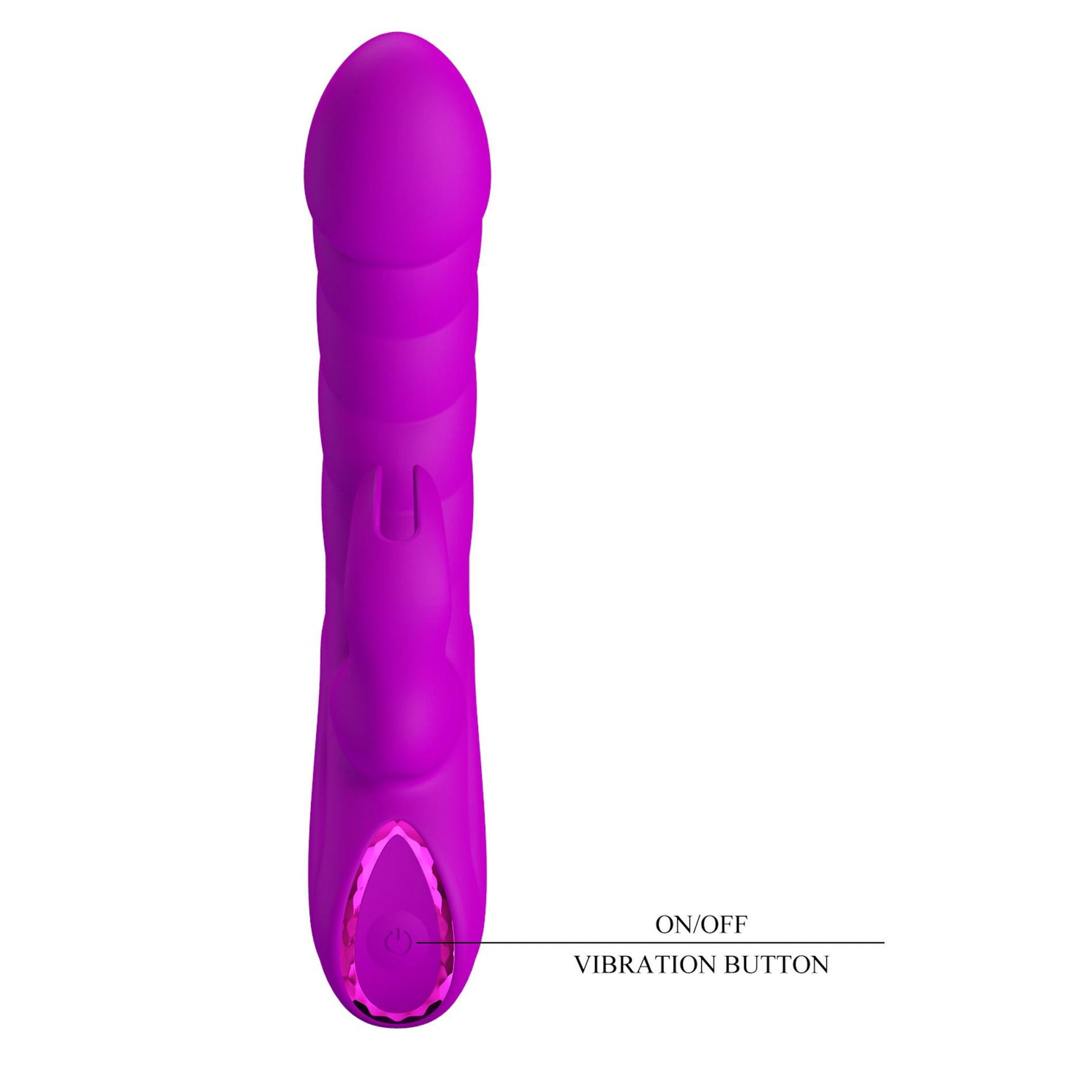 Vibrator Pretty Love Monica din silicon pentru iepure, cu 10 moduri