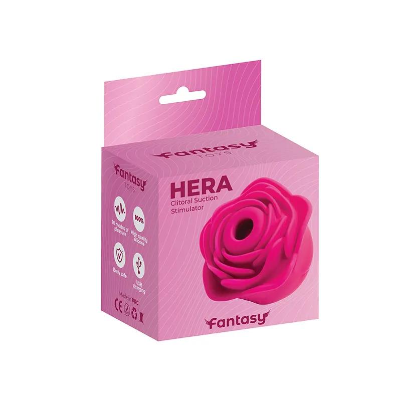 Stimulator clitoridian USB Rose Hera Fantasy din silicon