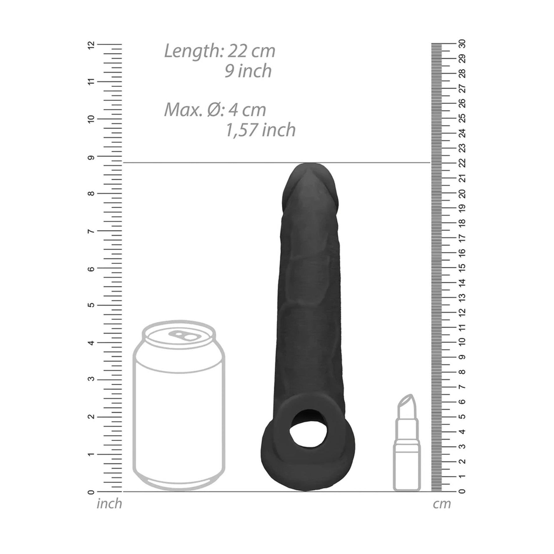 Extensor de penis realist RealRock TPE 20 cm