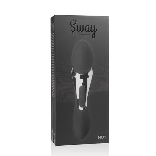 Vibrator USB Sway Vibes Wand din silicon, negru
