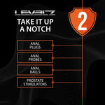 Levelz Level 2 Masaj Prostată Silicon Negru 12 cm