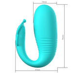 Vibrator Pretty Love Remi din silicon cu formă de ou glisant și aplicație