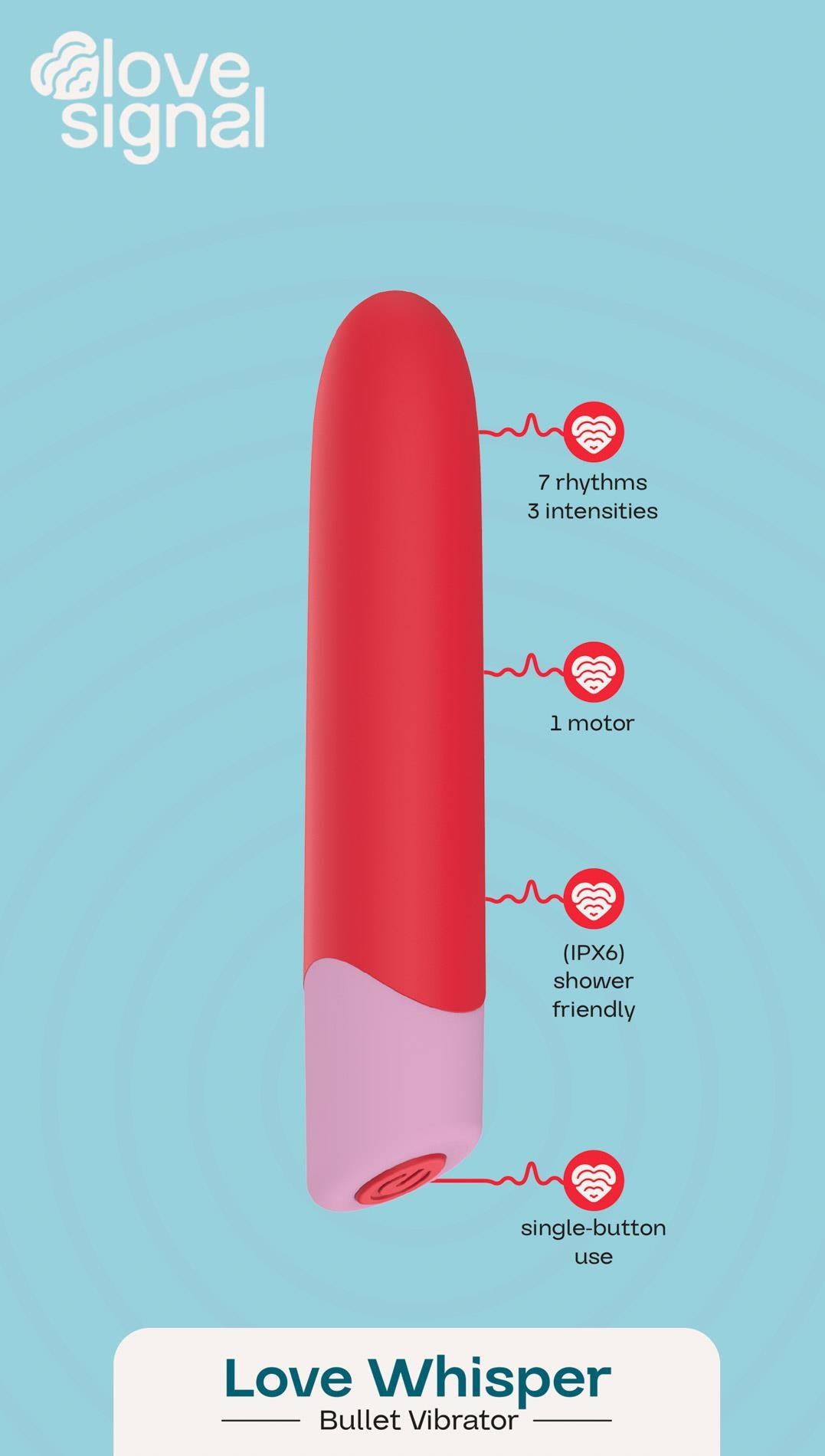 Vibrator USB din silicon Love Whisper Dream Toys