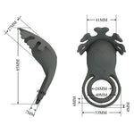 Inel vibrant din silicon Pretty Love, reîncărcabil, cu 7 funcții