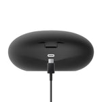 Stimulator de lins Rosy Gold cu carcasă de încărcare, negru