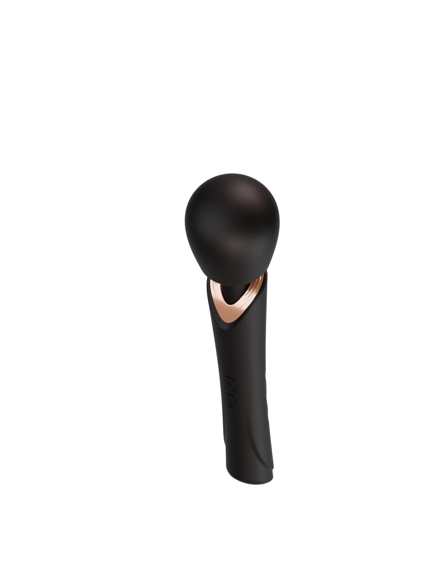 Masaj vibrant Perfect Wand din silicon, negru, USB