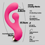 VIBRATOR CRUSHIOUS PLACE CU STIMULARE ROTATIVĂ