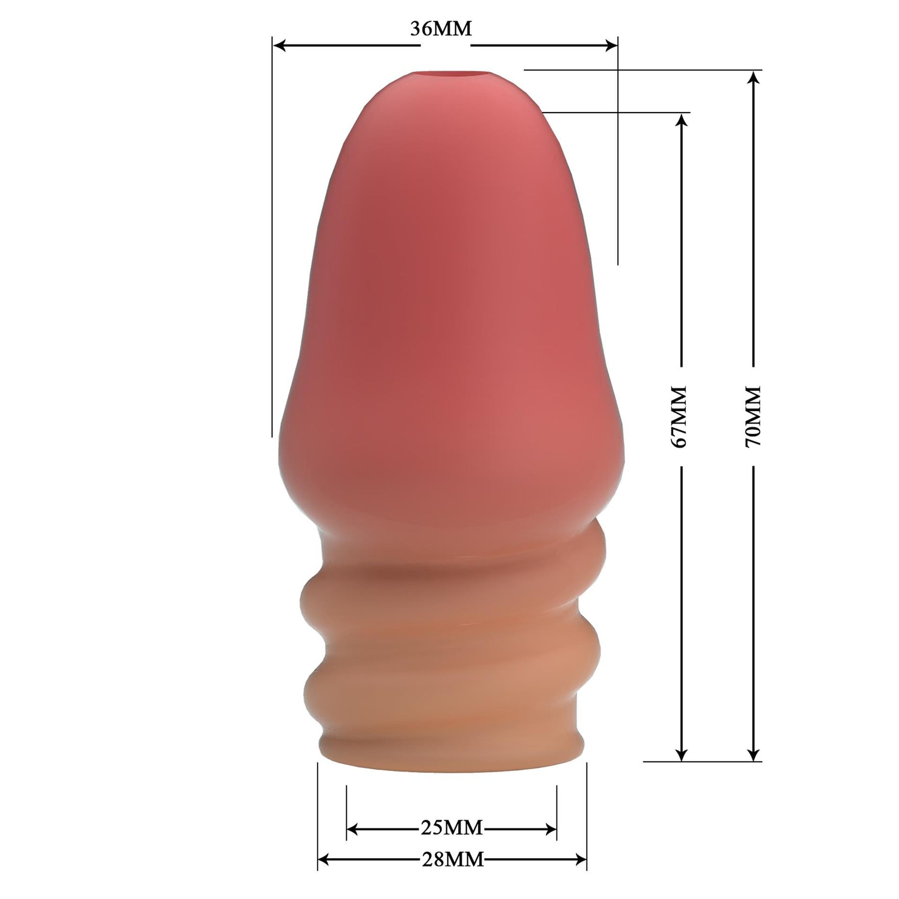 Pretty Love Jeremy TPR Extensor de penis impermeabil