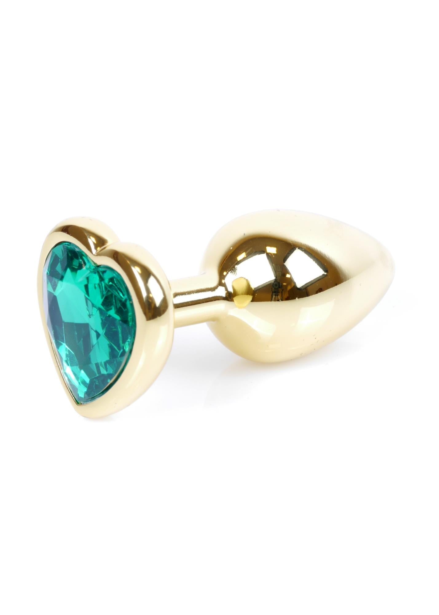 MyLove Toys - Jewellery Auriu Heart PLUG- Verde