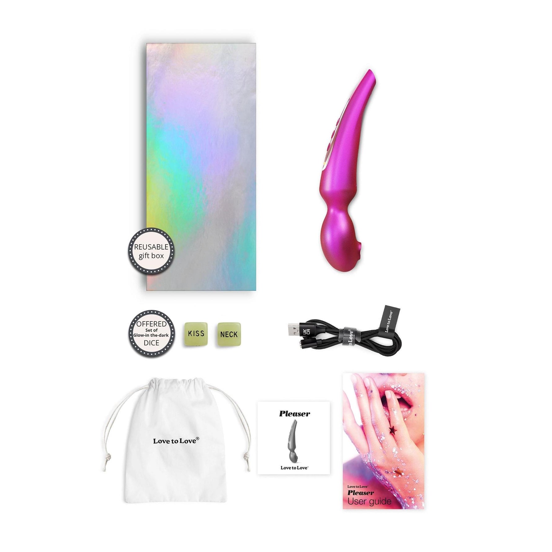 Stimulator clitoridian Pleaser cu fructe iridescente Love to Love