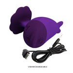 Stimulator clitoridian mini din silicon violet Pretty Love Dolphin